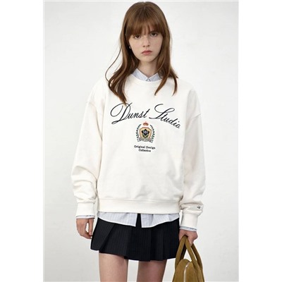 Свитшот Duns*t вышитым принтом, модель унисекс  Экспорт