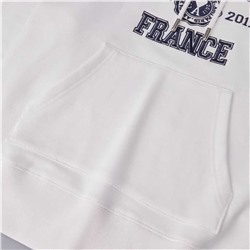 Хлопковый свитер с капюшоном и вышитыми буквами АМ*И