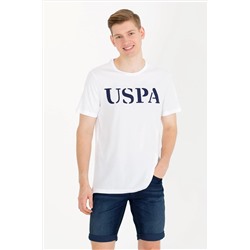 Erkek Beyaz Basic Bisiklet Yaka Tişört