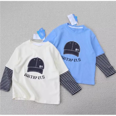 Лонгслив для мальчиков (110-160)