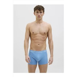 Jack & Jones Erkek Turuncu Jacpete Solid Trunks 3 Pack Boxer 12277585-Azureblue