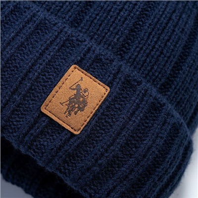 Зимняя вязаная шапка  U.S Pol*o ASS*N  Флагманский магазин