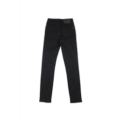 Vaquero skinny de tiro alto Negro