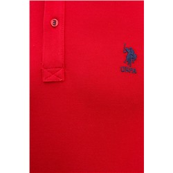 Erkek Kırmızı Basic Polo Yaka Tişört