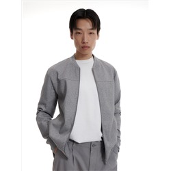 Sweatshirt im Bomberstil mit Baumwollmischung