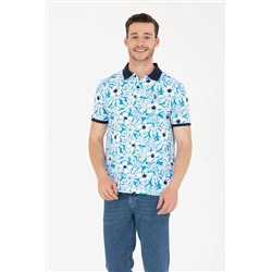 Erkek Kobalt Mavi Tişört