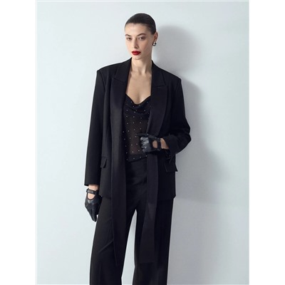 Жакет-смокинг с атласной отделкой, ML798/ubo