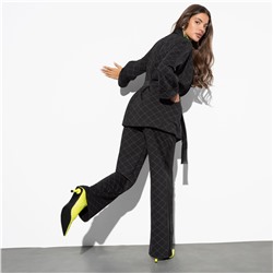 Брючный костюм, Нашла подход (2 в 1, блэк, с поясом)