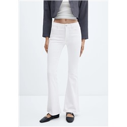 Jeans flare tiro medio