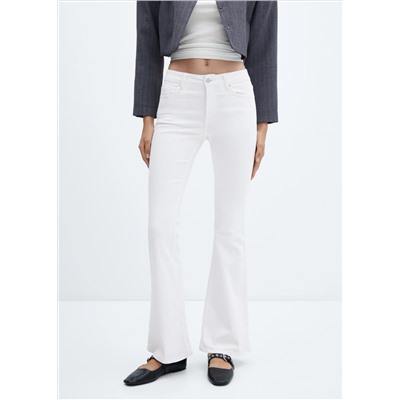 Jeans flare tiro medio