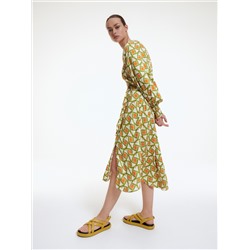 Viskose Kleid mit Muster