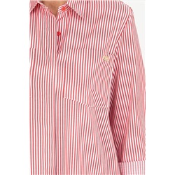 Kadın Kırmızı Dokuma Elbise