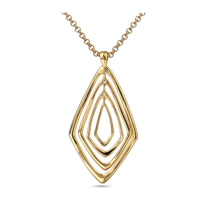 Кулон Румба (покрытие золото) 88-93см, Есть комплект