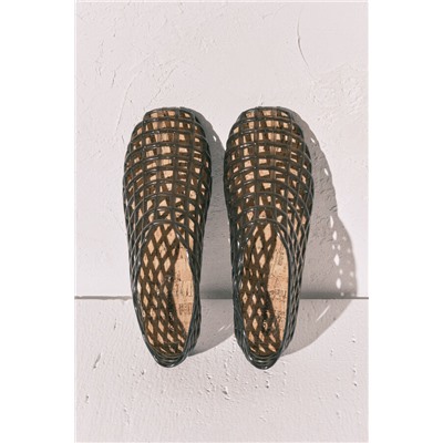 Sandalias jelly efecto red negras