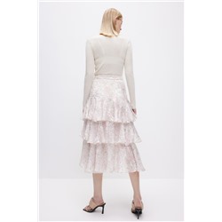 Falda avolantada Rosa pastel