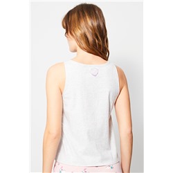 Camiseta de tirantes Moon Gris claro