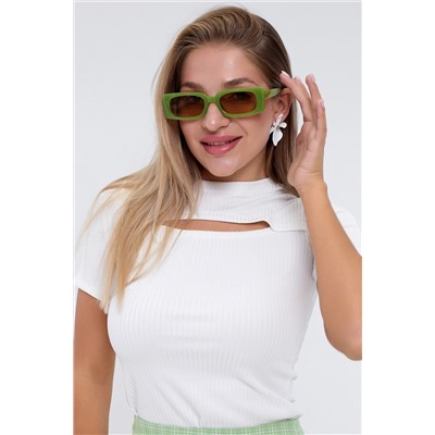 Кофта женская в рубчик с акцентным декольте 2ксL SMILE