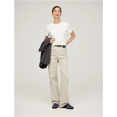 Бежевые базовые джинсы