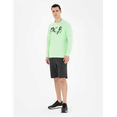 Fıstık Yeşili Regular Fit Sweatshirt