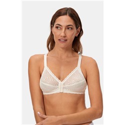 Sujetador postural blanco sin aros cierre delantero