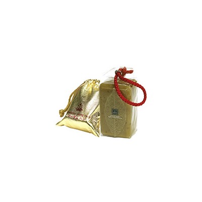 Натуральное лечебное спа-мыло для тела и лица Gold Luxury от Madame Heng 250 гр / Madame Heng Gold Luxury Aroma Soap 250g