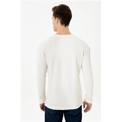 Erkek Taş Bisiklet Yaka Comfort Sweatshirt