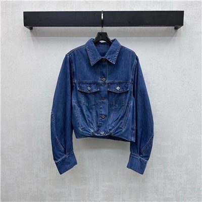 Джинсовая куртка  с лацканами    ЛОЕВ*Е 💛