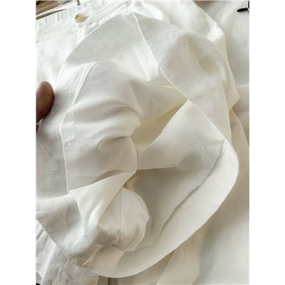 Женские  льняные шорты идеальной длины