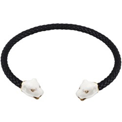 Чокер Пантера (эмаль белая, кристаллы SW белые; покрытие золото), Есть комплект