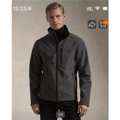 Женская куртка из водоотталкивающего флисового материала с воротником-стойкой  РАЛЬ*Ф Л