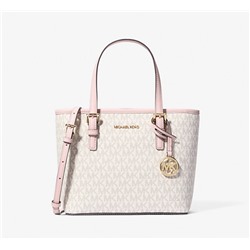 MICHAEL KORS OUTLET Jet Set Travel Extra-Small Logo Top-Zip Tote Bag