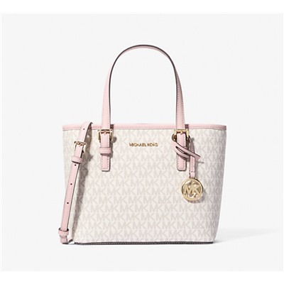 MICHAEL KORS OUTLET Jet Set Travel Extra-Small Logo Top-Zip Tote Bag