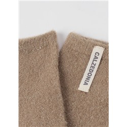 Haussocken in Rippstrick mit Glitzer