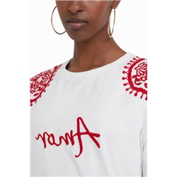 Camiseta bordada Stella Jean