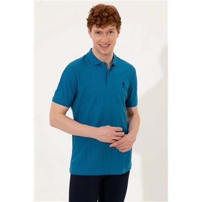 Erkek Petrol Polo Yaka Tişört