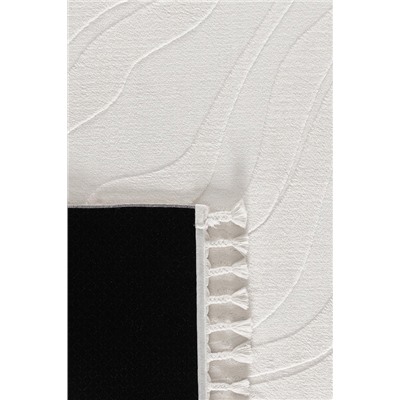 Pluie Rölyef Halı - Beyaz - 150x230 cm