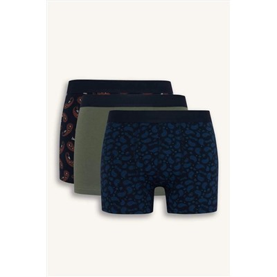 DeFacto Yeni Sezon Regular Fit Çizgili 3'lü Boxer