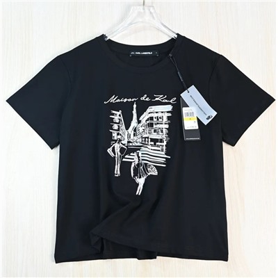 Хлопковая футболка КАР*Л 😎