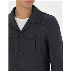 Lacivert Kargo Cep Ceket