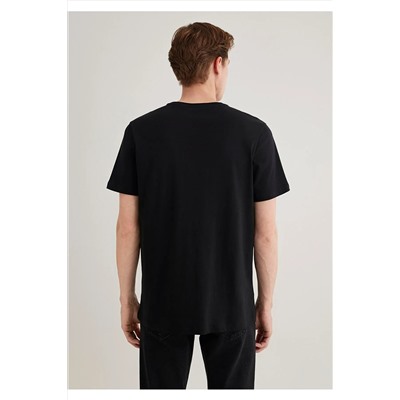 Mavi Siyah Basic Tişört Slim Fit / Dar Kesim 065574-900