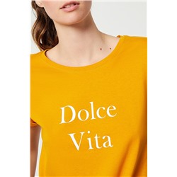 Футболка с горчичным какао