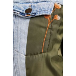 Chaqueta híbrida denim bomber