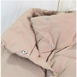 Женский толстый теплый жилет без рукавов с высоким воротом