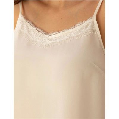 Ekru Cupro Regular Fit Bluz
