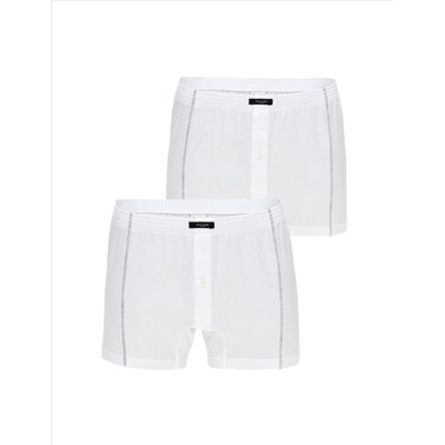 Beyaz Pamuklu 2'li Boxer