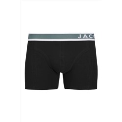 Jack & Jones J&J JACEASTON Erkek Siyah Logolu 3'lü Boxer Set