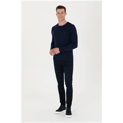 Erkek Lacivert Basic Kazak