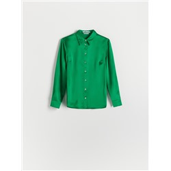 Однотонная рубашка