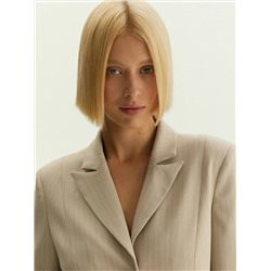 Жакет-платье макси в полоску, ML891/ginger