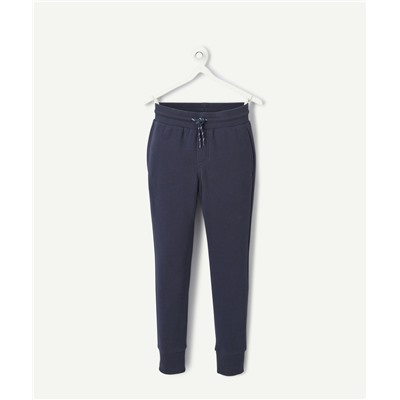 Navy blue boy's jogging pants with pockets